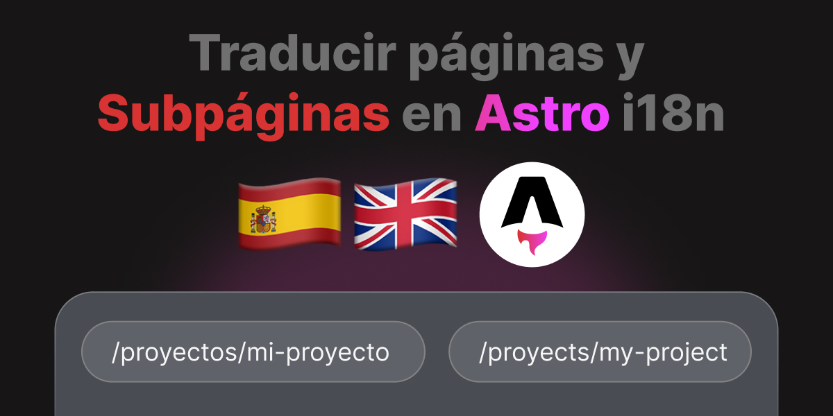 ¿Cómo traducir rutas en Astro para subpáginas?